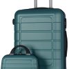 Juego de 3 Maletas Set Trolley Maleta Cabina Neceser ABS Semirigidas Candado 4 Ruedas - Imagen 5