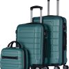 Juego de 3 Maletas Set Trolley Maleta Cabina Neceser ABS Semirigidas Candado 4 Ruedas - Imagen 7